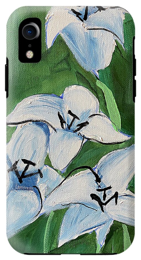 Lilies In Blue - Phone Case