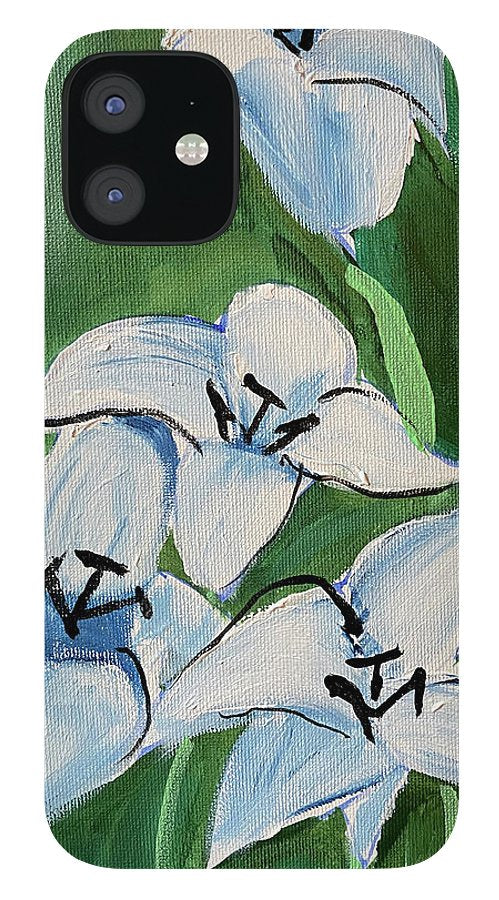 Lilies In Blue - Phone Case