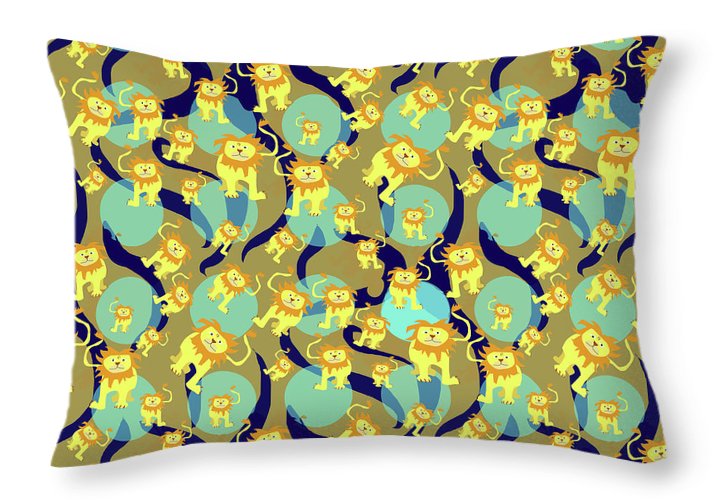 Lion Pattern - Throw Pillow