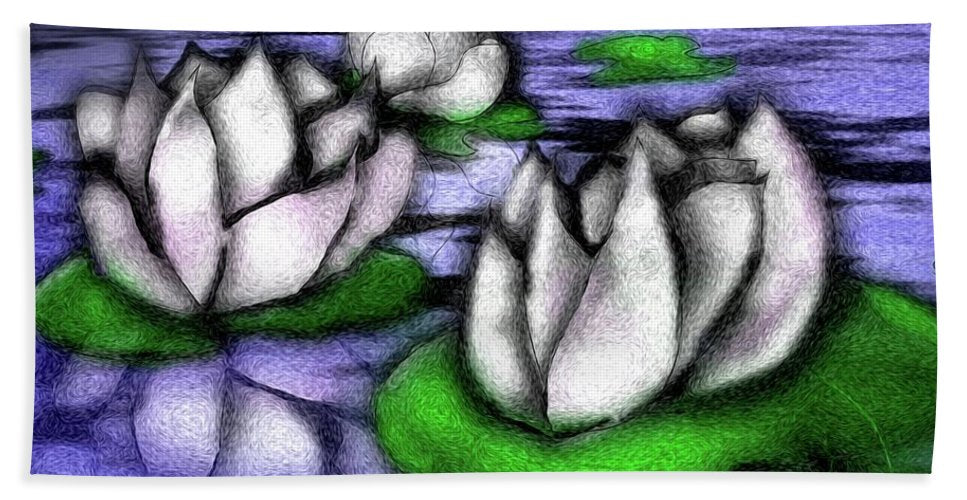 Little Lotus Pond - Bath Towel