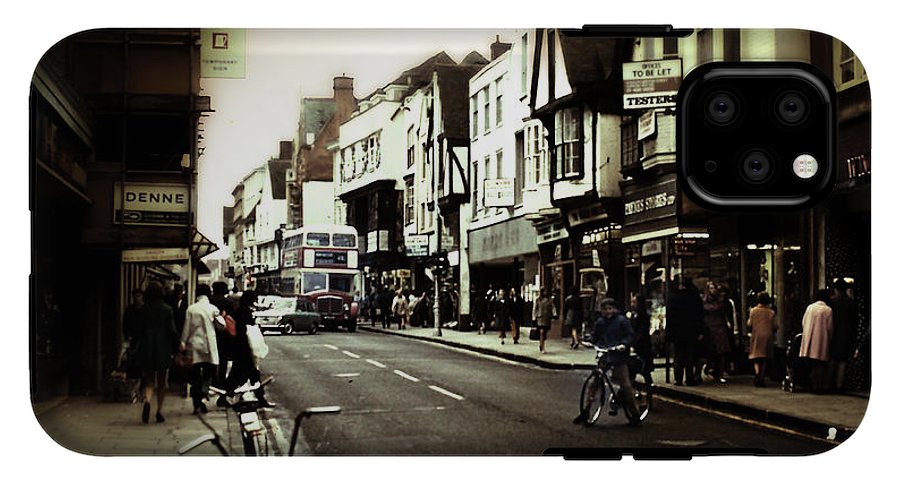 London Street With Bicycles - Phone Case