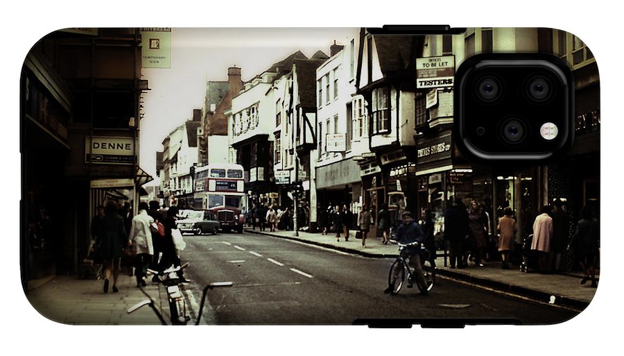 London Street With Bicycles - Phone Case