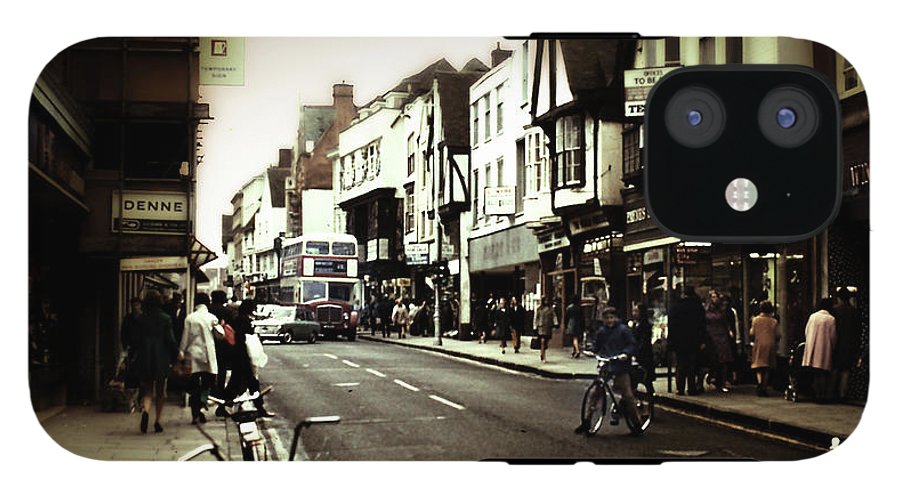 London Street With Bicycles - Phone Case