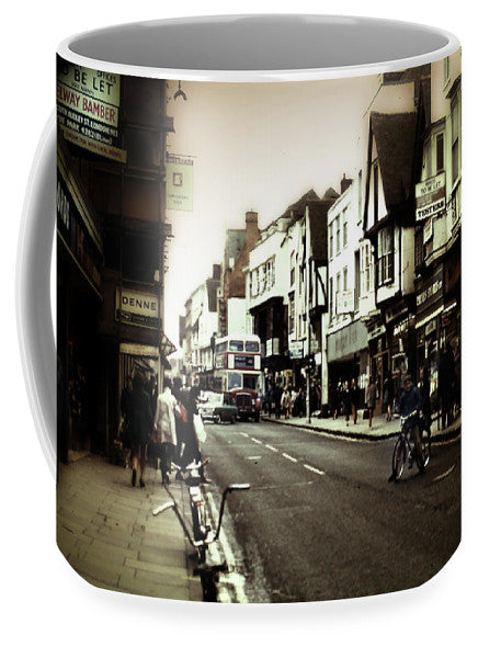 London Street With Bicycles - Mug