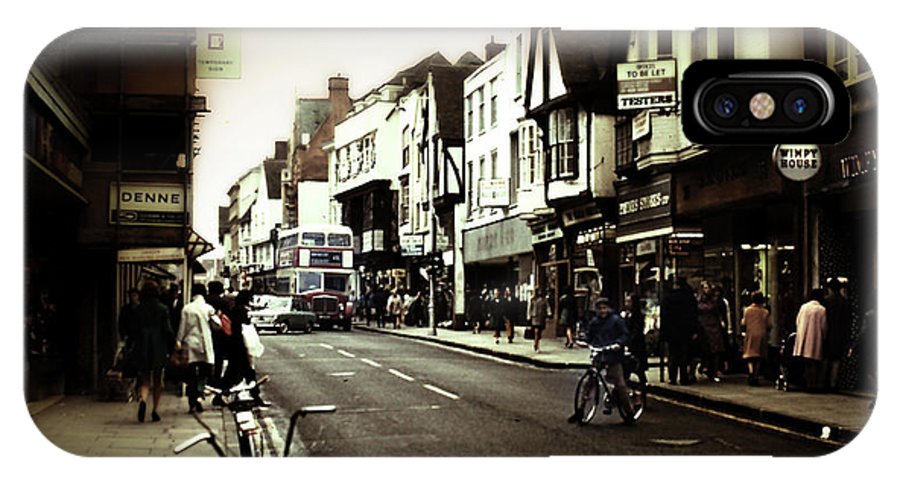 London Street With Bicycles - Phone Case