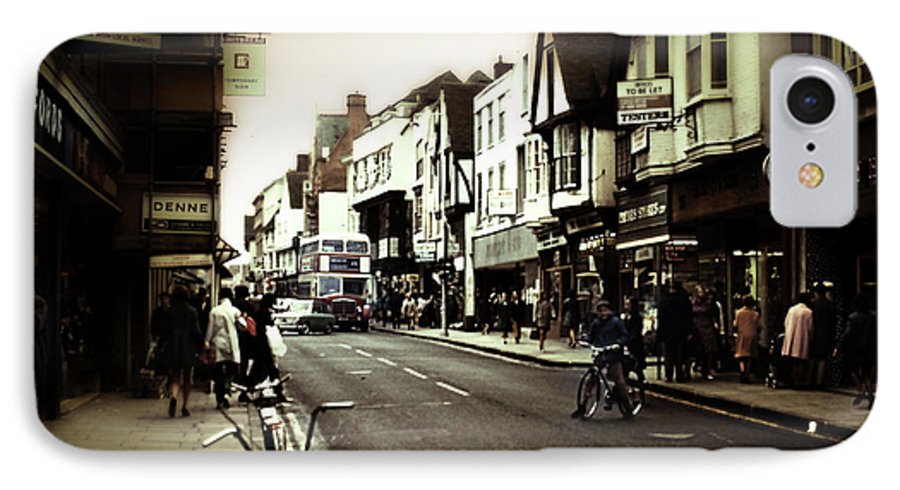 London Street With Bicycles - Phone Case