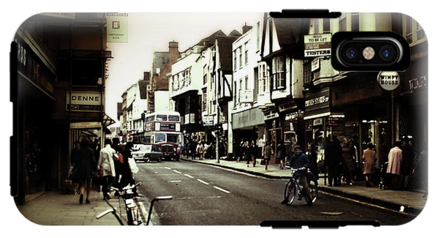 London Street With Bicycles - Phone Case