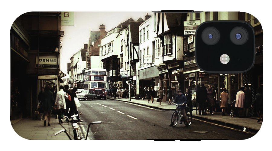 London Street With Bicycles - Phone Case