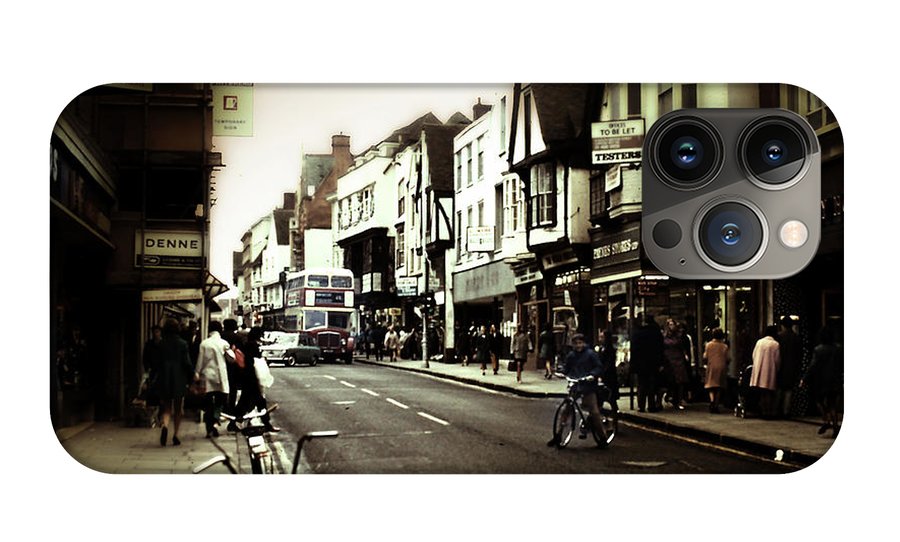 London Street With Bicycles - Phone Case