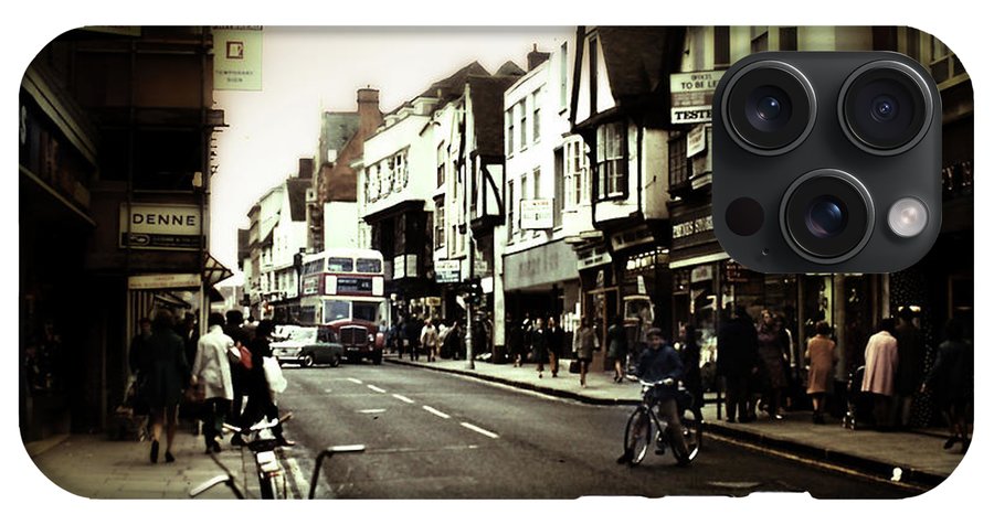 London Street With Bicycles - Phone Case