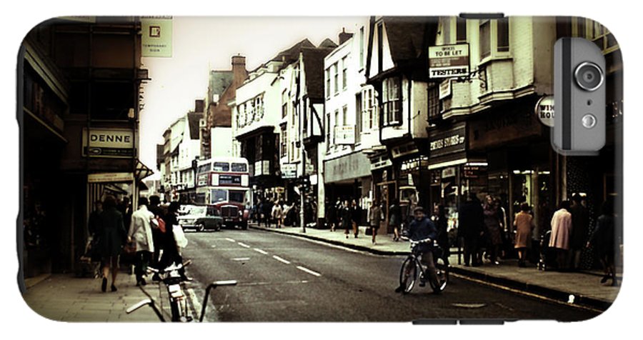 London Street With Bicycles - Phone Case