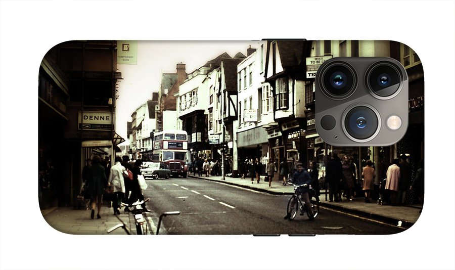 London Street With Bicycles - Phone Case