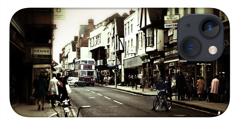 London Street With Bicycles - Phone Case