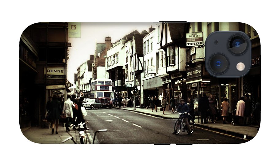 London Street With Bicycles - Phone Case