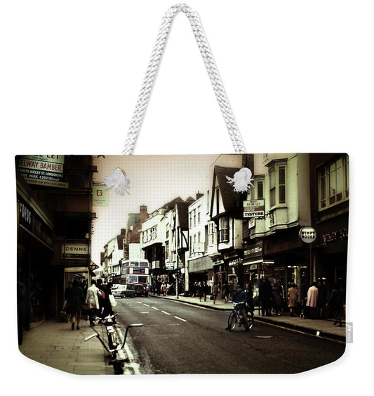 London Street With Bicycles - Weekender Tote Bag