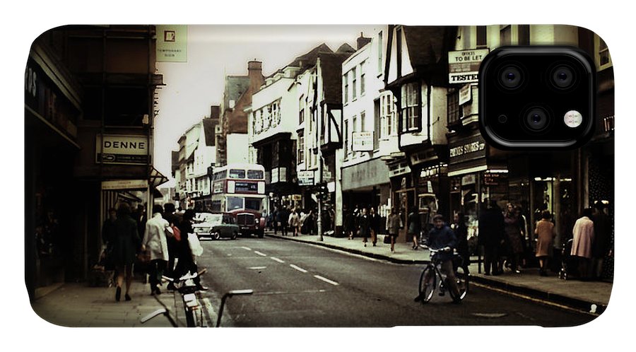 London Street With Bicycles - Phone Case