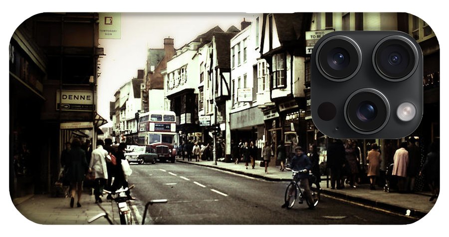 London Street With Bicycles - Phone Case