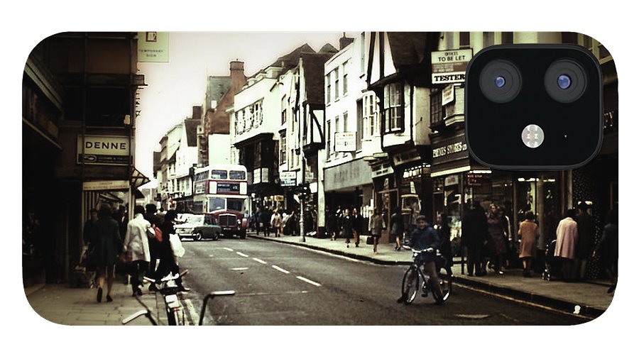 London Street With Bicycles - Phone Case