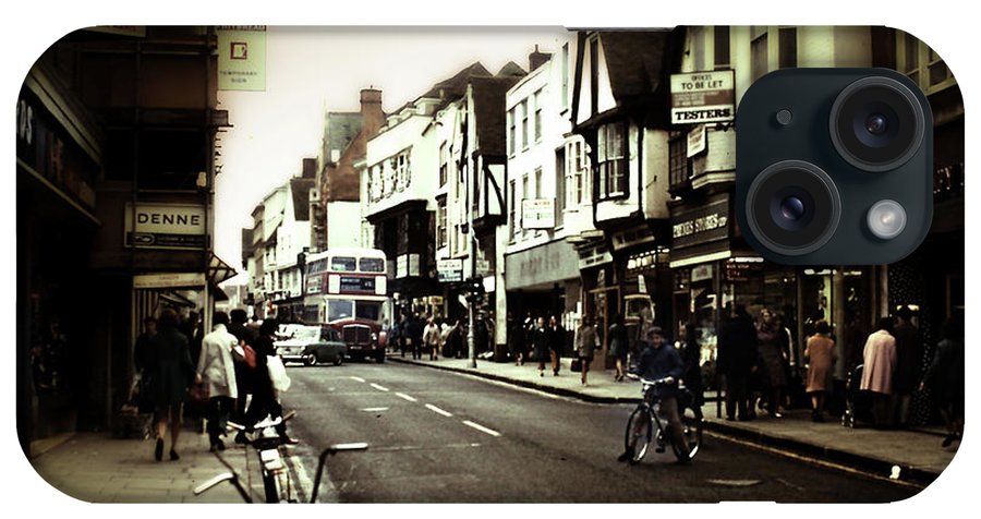 London Street With Bicycles - Phone Case