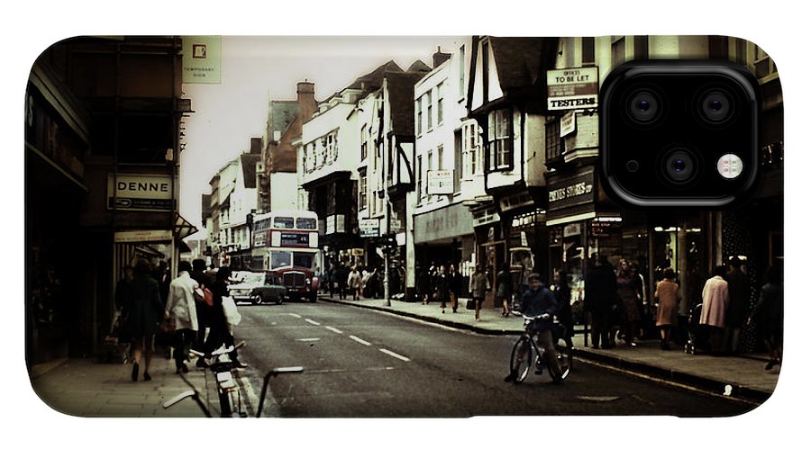 London Street With Bicycles - Phone Case