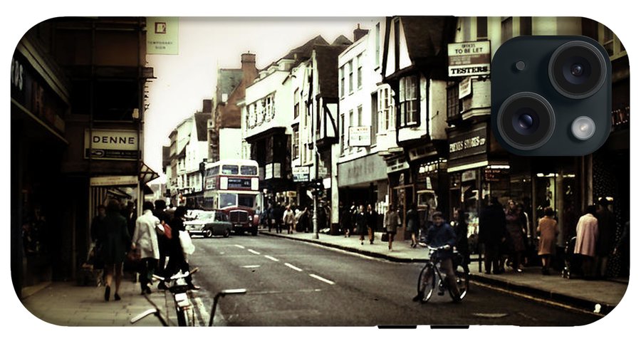 London Street With Bicycles - Phone Case