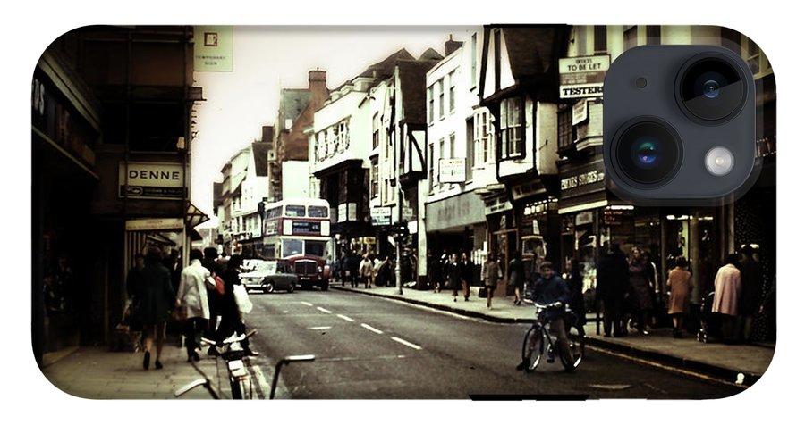 London Street With Bicycles - Phone Case