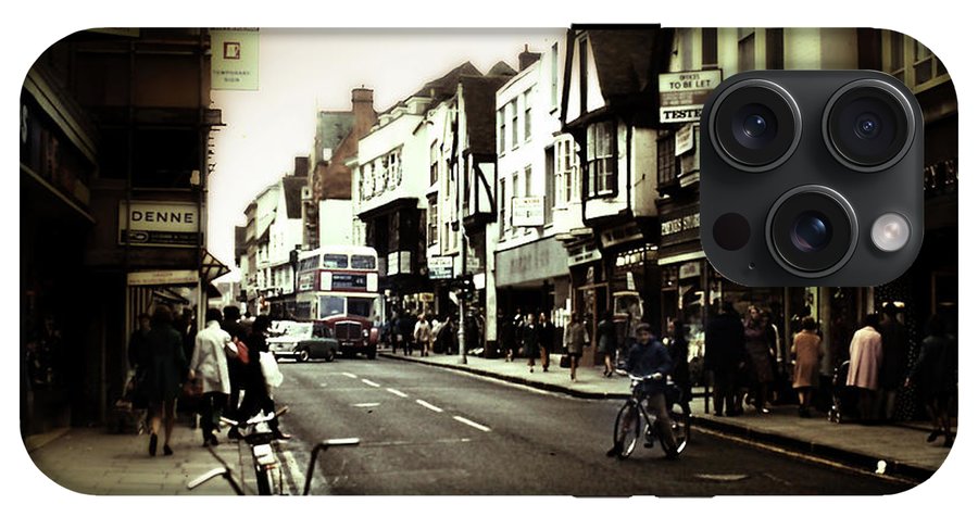 London Street With Bicycles - Phone Case