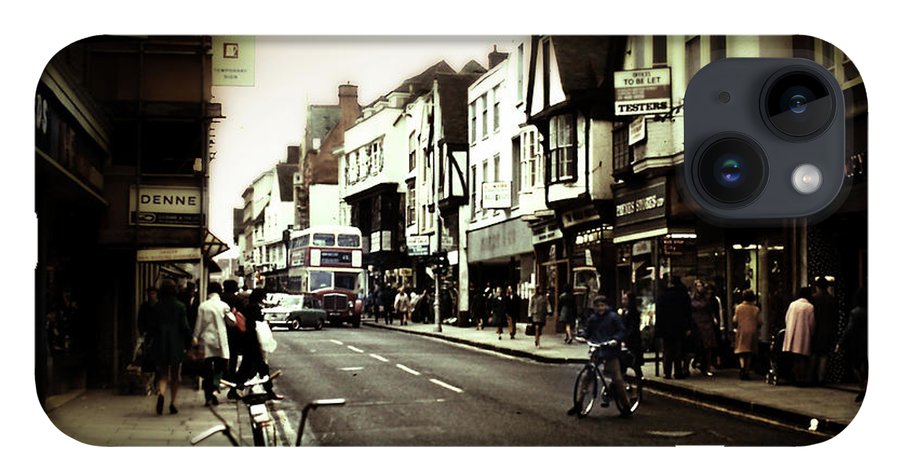 London Street With Bicycles - Phone Case