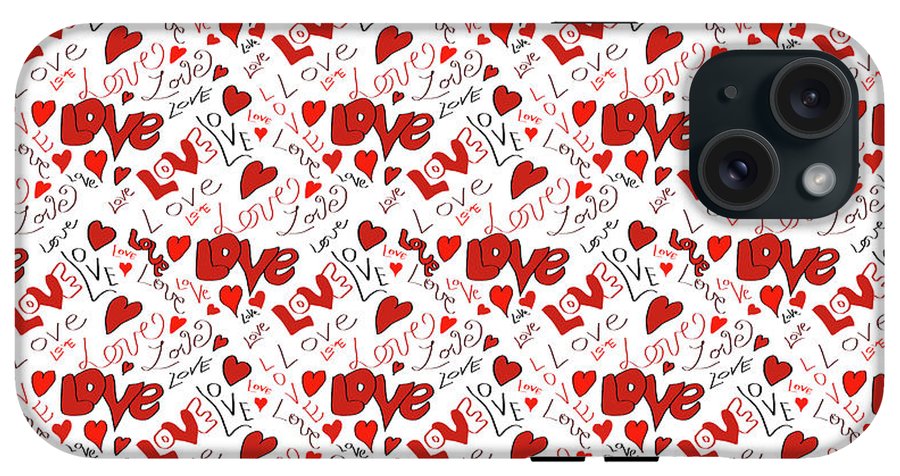 Love and Hearts - Phone Case