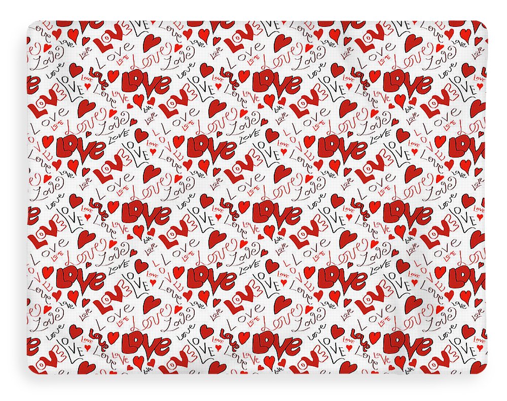 Love and Hearts - Blanket