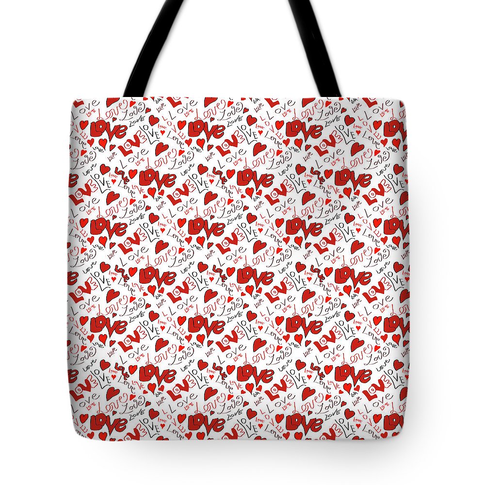 Love and Hearts - Tote Bag