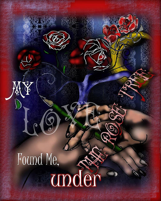 Love Under a Rose Tree Digital Image Download