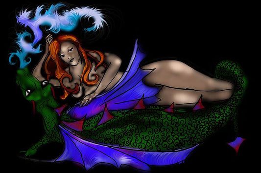 Maiden and The Dragon Digital Image Download