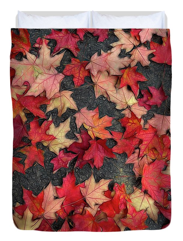 Maple Leaves In October 2 - Duvet Cover
