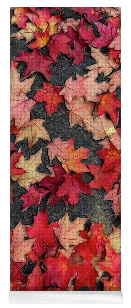 Maple Leaves In October 2 - Yoga Mat