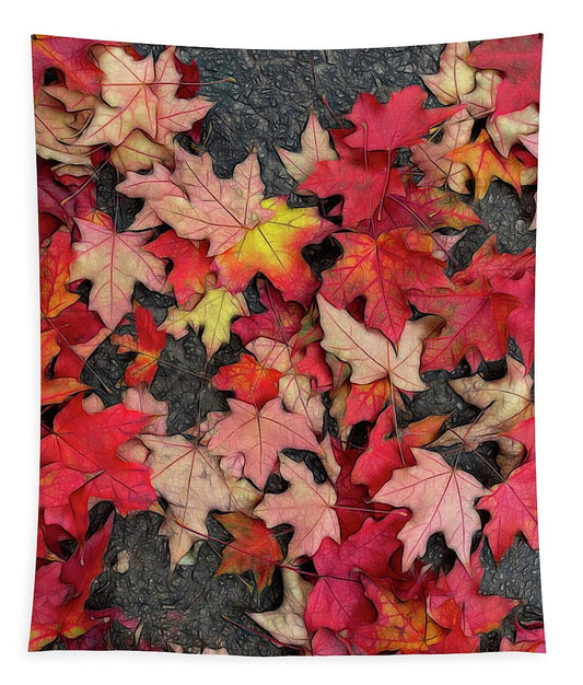 Maple Leaves In October 3 - Tapestry