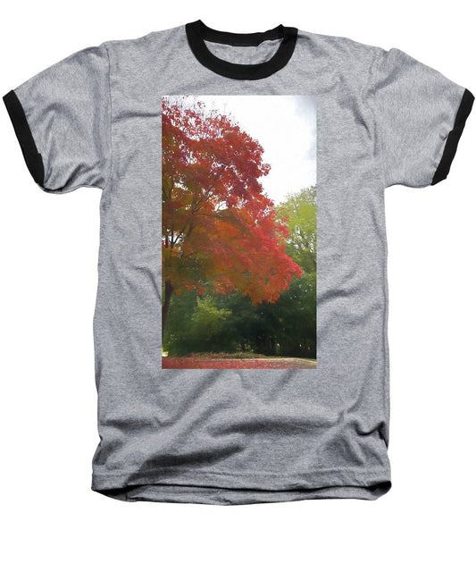 Maple Tree In October - Baseball T-Shirt