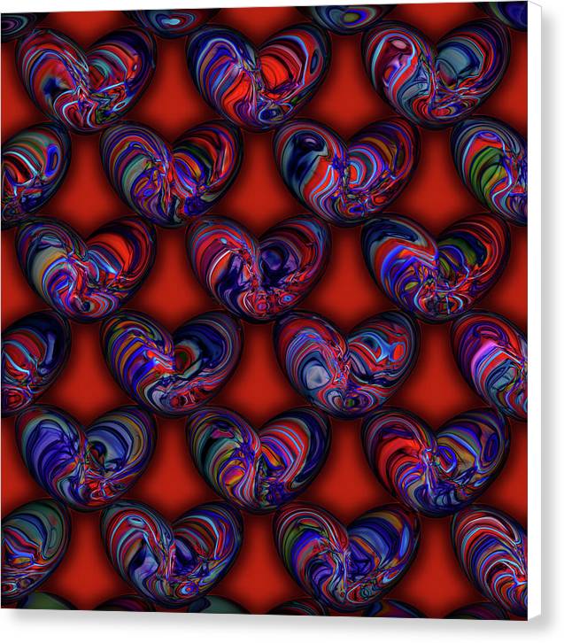 Marbled Valentine - Canvas Print