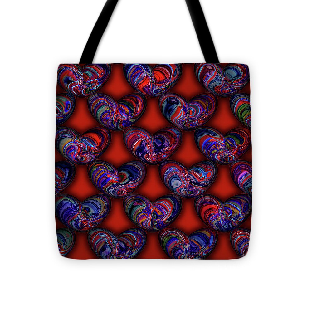 Marbled Valentine - Tote Bag