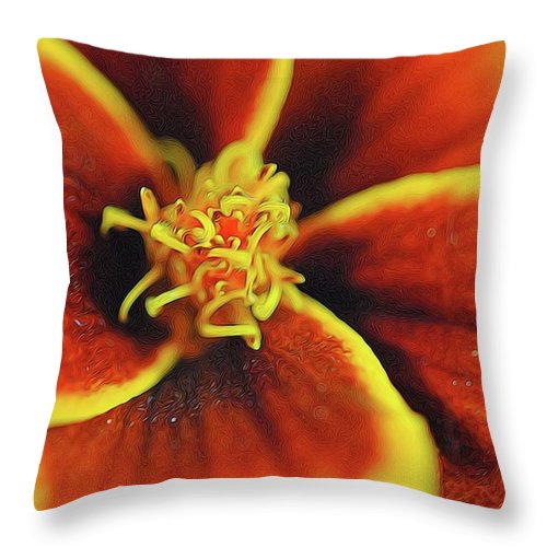 Marigold Center - Throw Pillow