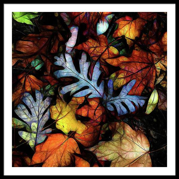 Mid October Leaves 1 - Framed Print