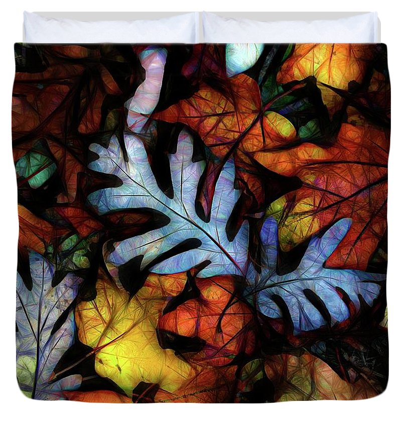 Mid October Leaves 1 - Duvet Cover