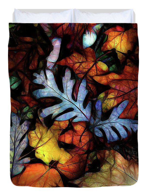 Mid October Leaves 1 - Duvet Cover