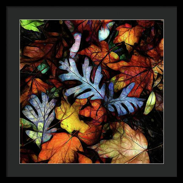 Mid October Leaves 1 - Framed Print