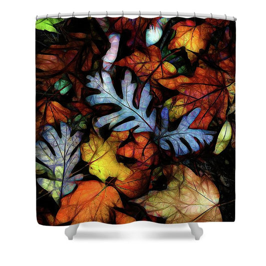 Mid October Leaves 1 - Shower Curtain