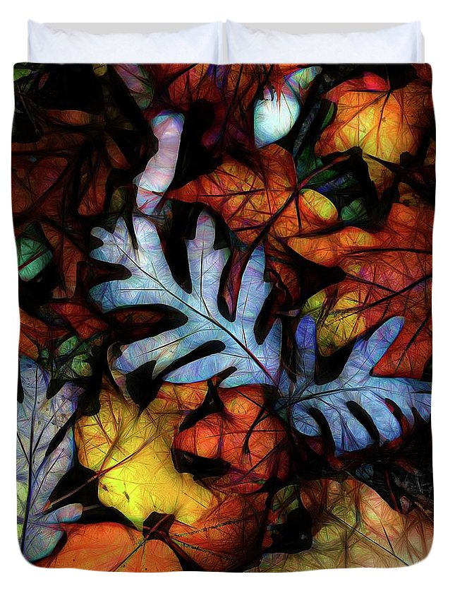 Mid October Leaves 1 - Duvet Cover