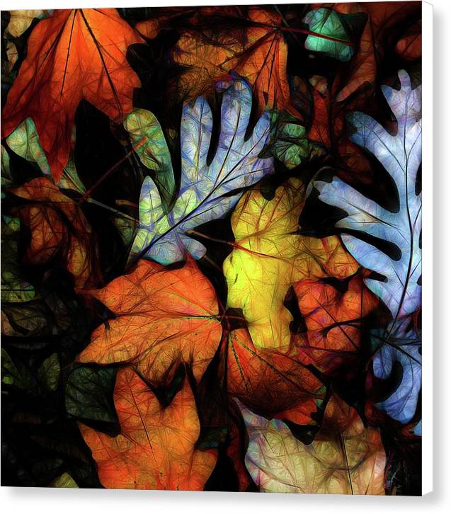 Mid October Leaves 2 - Canvas Print