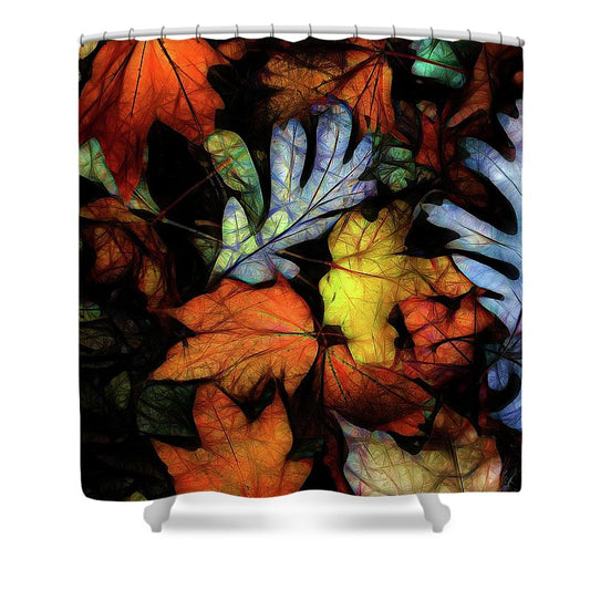 Mid October Leaves 2 - Shower Curtain