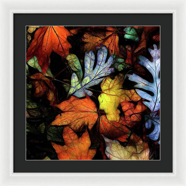 Mid October Leaves 2 - Framed Print