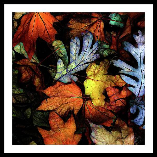 Mid October Leaves 2 - Framed Print